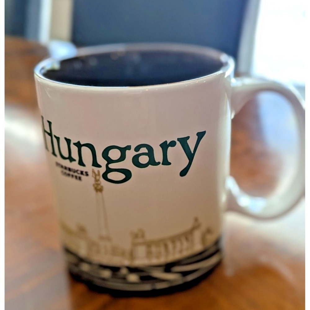 Vintage Starbucks Hungary Coffee Mug Global Icon Collector